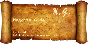 Magdits Gida névjegykártya